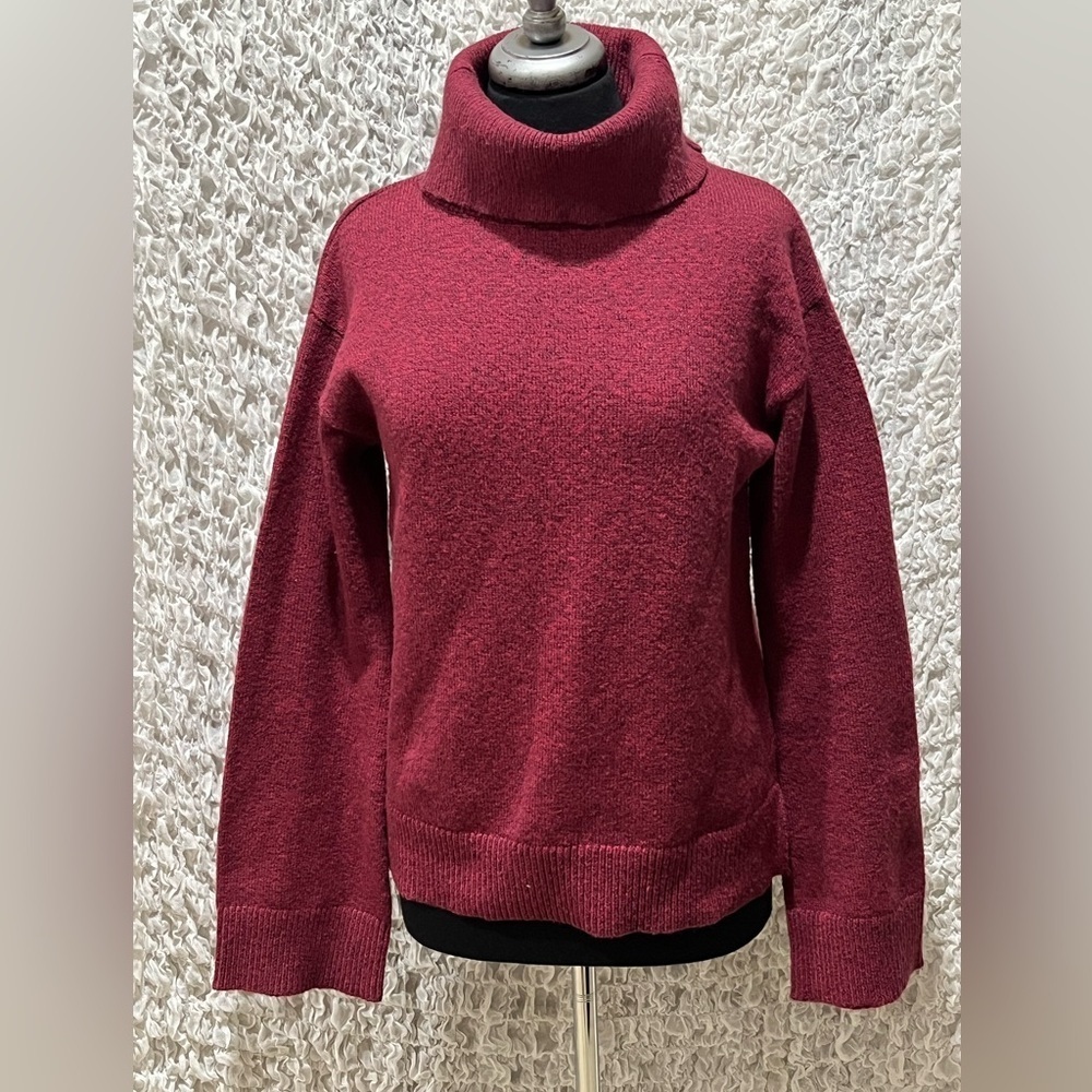 Sanctuary Deep Red TURTLE NECK SWEATER, WOMEN SIZE M